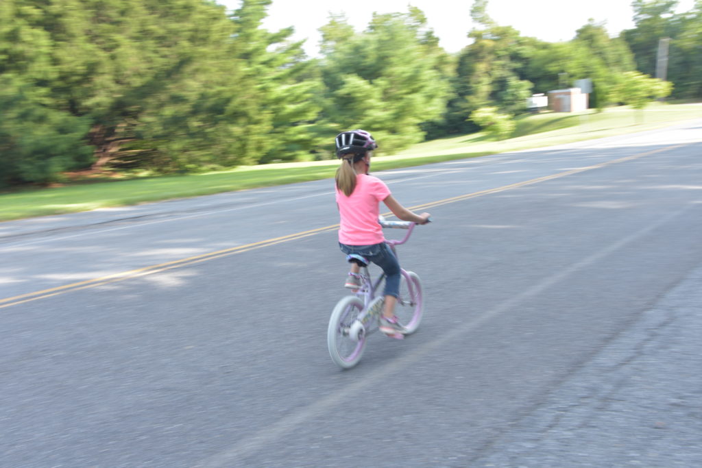 action shot m1 back on bike